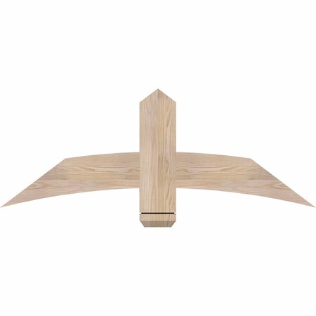 Ekena Millwork Bellingham Smooth Timber Gable Bracket, Douglas Fir, 48"W x 18"H x 1 1/2"D x 5 1/2"F, 9/12 Pitch GBW048X18X0206BEL00SDF
